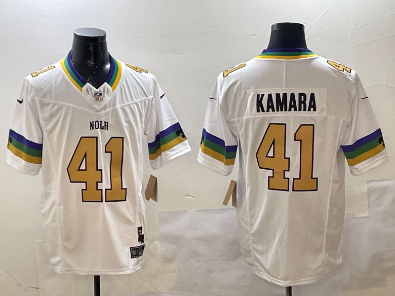Men New Orleans Saints 41 Kamara White three generations 2025 Nike Limited NFL Jersey style 5